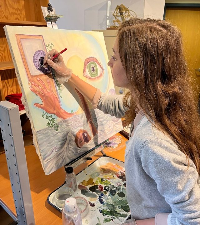 Wakefield student painting